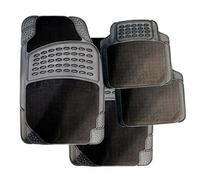 4PC CAR MAT HEAVY DUTY UNIVERSAL BLACK MATS SET CARPET