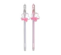 4PC- Cherry Blossom Pendant Gel Pen Creative Exquisite and Practical-Pink -0.5mm