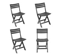 4Pc Collapsible Outdoor Folding Garden Chair Camping Patio Dining Lounge Seat