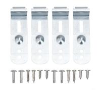 4PC Dishwasher Mounting Clips Kit Stainless Steel Screws