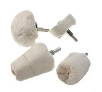 4PC Drill Polishing Buffing Kit Featuring T-Shaped Cylinder Taper and Mushroom Pads for Metal Stainless Steel and Jewelry