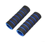 4pc Foam Grip Kit 23mm Bar 10mm Lever Covers | Closed-cell foam, absorbs shock, reduces hand fatigue, 23mm inner diameter, black with color accents