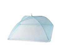 4Pc Foldable Food Mesh Covers Anti Fly Mosquito Net Cover Umbrella Picnic Protect Dish Kitchen Accessories for BBQ, Picnic(Blue)
