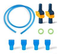 4pc For Hydration Bladder Bite Valve Nozzle Kit With Straight And Angled Hose Connectors Engineered For Leak Resistant Performance(B)