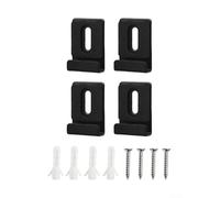4pc Frameless Unframed Bathroom Mirror Glass Wall Hanging Fixing Kit Clip