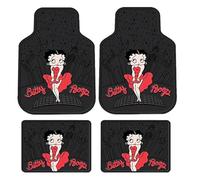 4PC Front & Rear Rubber Floor Mats Set - Betty Boop - NY New York City Sky Line by Plasticolor