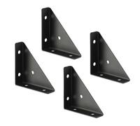 4PC Joining Plate Iron Corner Brackets 66x35mm White/Black 5Hole 90 Degree Angle Protector Board for Home Hardware Accessories(1)