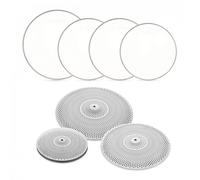 4pc Low Volume Cymbal and Mesh Head Fusion Pack by Gear4music Silver