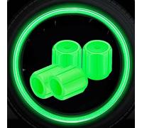 4pc Luminous Tire Caps For Car Motorcycle Bike Wheel Hub Styling Tool Glow Cover Rim Accessory In Dust Stem Dark