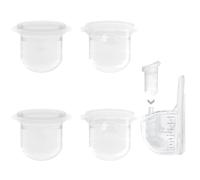4PC M6 Breast Pump Replacement Accessories, Including 4pcs Silicone Diaphragms for Momcozy Mobile Style | M6, Replace for Momcozy Pump Parts, Not Original Parts, 4PC Transparent Diaphragms