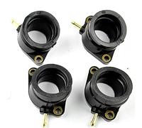 4PC Motorcycle Black Carburetor Intake Manifold Joints Boot For Yamaha FZS600 Fazer 1998-2003 Intake pipe