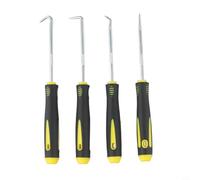 4pc Pick and Hook Set O Ring Oil Seal Gasket Puller Steel Hand Tools for Vehicle Repair Workshop Garage Use Precision Kit