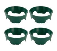 4pc Plant Root Protector Rings Weather Resistant Gardening Aid Forms Defined Growing Area Boundaries Plant Growth Circlets