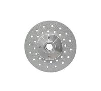4pc Porous Cutting and Grinding Disc with Flange Diamond Brazed Cutting Disc Double-Sided Stone Saw Blade (100 105 115 125) mm(100mm)