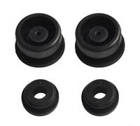 4PC Radiator Rubber Mount Bushing Grommets for Honda For Accord For Civic For CRV - Lower & Upper, OEM 74173-SJ4-000 + 74172-SM4-970, Black Rubber