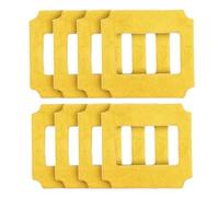 4pc Robot Window Cleaner Glass Washer Mop Cloth，Compatible for Machine，QHC004/RL880/RL1188/2988/3325/3368(8pcs Yellow)