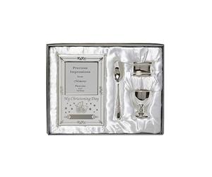 4PC Silver Plated Christening Set