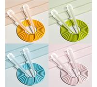 4pc Skipping Ropes, Kids & Adult, Blue, Green, Orange, Pink