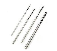 4pc Square Hole Drill Bit Set - HSS Woodworking Mortising Bits, 6.4/8/9.5/12.7mm for Bench Drill & Hand Drill