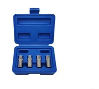 4PC Stud Extractor Set Broken Stud Remover 1/4 Drive Socket Screw Extractor Kit for Auto Repair, High-Strength Steel with Case