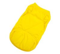 4pc Summer Pet Shirt Clothes Soft Plain Doggy Vest Cat Bottoming T Shirts for Small Medium Large Dogs(Yellow,XXL)