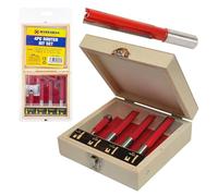 4Pc Tct Kitchen Router Kit - Worktop Flush Bit Set | Tools Cutting, Multi Purpose Tool Cutter C8053, Ideal For Home Kitchen & Workshop Use, Strong & Durable | Set Of 4