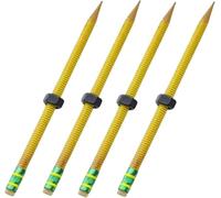 4Pc Threaded Pencil | Adhd Fidget Pencil | Wooden Anxietys Threaded Pencils with Sliding Nut That Moves | Portable Fidget Stress Reliever Sensory Writing Tool for Adults & Kids