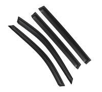 4pc Tinted Black Window Deflectors Set Compatible With Nissan X-Trail T32 13-21 Smoked Sun Wind Rain Guard Tape-On Window Visors