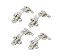 4pc Wardrobe Folding Hinge 135 Degree for Kitchen Cupboard | Solid nickel color, smooth for surface edges, resistant, fits corner cabinets, easy install