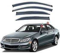4pc Wind Deflectors Set Compatible for Benz E-Class W212 2010-2015,Wind Deflectors Sun Rain Guards Car Window Shields Protector Deflectors Auto Parts