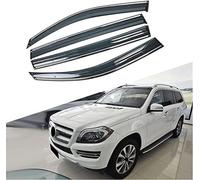 4pc Wind Deflectors Set Compatible for Benz GL GLS X166 2013-2019,Wind Deflectors Sun Rain Guards Car Window Shields Protector Deflectors Auto Parts