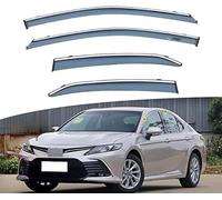 4pc Wind Deflectors Set Compatible for Toyota Camry XV70 2018-2022,Wind Deflectors Sun Rain Guards Car Window Shields Protector Deflectors Auto Parts