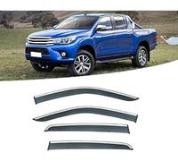 4pc Wind Deflectors Set Compatible for Toyota Hilux 2015+,Wind Deflectors Sun Rain Guards Car Window Shields Protector Deflectors Auto Parts