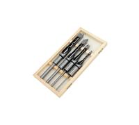 4pc Wood Square Woodwork Auger Mortice Drill Bit Set 6mm 10mm 13mm 16mm (CT0646)