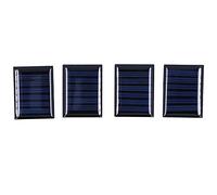 4Pcs 0.15W 3V Solar Battery Charger Panels 0.05a Mini Solar Drip Board DIY Polysilicon Power Equipment Home Improvement Supplies for Science Projects Toy Light 40x30mm