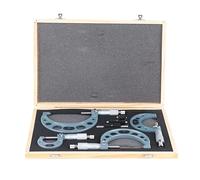 4Pcs 0-4in Imperial Micrometer Set, Outside Diameter Micrometer Caliper with Wrench, Measurement Tool for Machining and Engineering, Thickened Carbide Measuring Sur