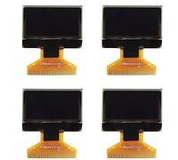 4Pcs 0.96in Organic Light Emitting Diode LCD Display, 30PIN SPI/IIC Interface 128x64 Resolution OLED Screen, Glass - Free Bright Clear Display for DIY Electronics (Yellow Blue Dual Displaying)
