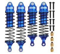 4PCS 1:10 Scale RC Car Shock Front & Rear Shock Absorber Assembled Set Compatible with 1/10 Traxxas Slash/Rustler/Stampede 4x4 4WD Upgrade Replacement Parts#5862(Blue)