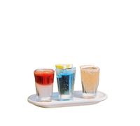 4PCS 1:12 Dollhouse Miniature Cocktail Tray Model Beverage Toys DIY Accessories Micro Scene Decoration
