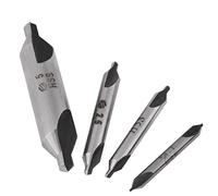 4pcs 1/2 / 2.5 / 5mm 60 Degree HSS Center Drill Bits Cente Drills Set Left Hand Spiral Centre Drills Winlaw Set Aatraay
