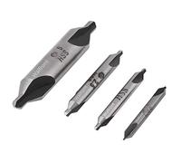 4pcs 1/2/2.5/5mm 60 Degree Stainless Steel Center Drill Bits Set HSS Countersink for Lathe Mill Metal Processing Combined Centre Drill