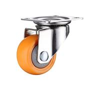 4pcs 1.25 inches 32mm Heavy Duty 80kg Orange Swivel Castor Wheels Trolley Furniture Caster PC(D125)