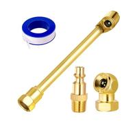 4pcs 1/4 Inch Closed Ball Tire Chuck Dual Head NPT Male End Female NPT NPT Quick Male 2 Plug Connection Way Compressor Chucks Gauge attachments Pressure inflator Pressure for air Tires Gauge t
