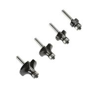 4Pcs 1/4" Shank Round Over Beading Edging Router Bit Woodworking Set
