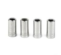 4PCS 1/4 Sq Drive to 1/4 Hex Socket Bit Adapter for Connecting Standard Screwdriver Bits to Socket Driver Systems