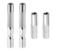 4PCS 1/4" to 4mm Bit Adapter,Hex Bit Holder,Impact Driver Socket Adapter,Drill Bit Adapter for Quick Bit Change,Sockets, Screwdriver Converter
