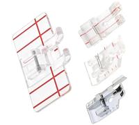 4Pcs 1 / 4inch Sewing Machine Presser Foot with Guide for Quilting Accessories