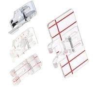 4Pcs 1 / 4inch Sewing Machine Presser Foot with Guide for Sewing Machine Quilting Presser Foot Accessories