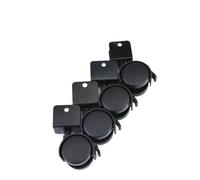 4Pcs 1.5 Inch U-shaped Splint Children's Universal Wheel Furniture Chair Caster Band Brake Office Computer Desk(With Brake,20mm)