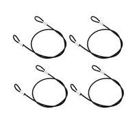 4Pcs 1.6 FT Safety Cable Lock (2mm*10cm)